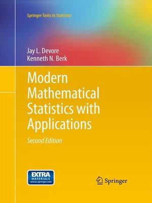 cover image of Modern Mathematical Statistics with Applications